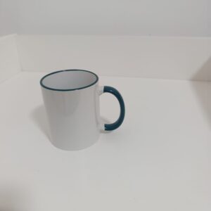 مج ابيض يد ملونة وملون من الاطار فقط