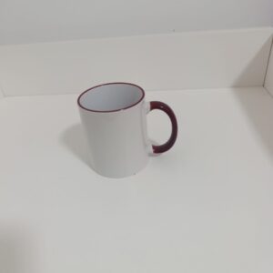 مج ابيض يد ملونة وملون من الاطار فقط