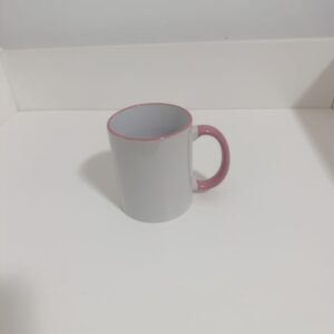 مج ابيض يد ملونة وملون من الاطار فقط